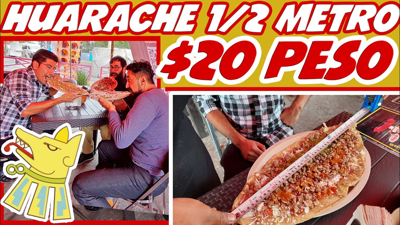 Ciudad NEZA y sus HUARACHES GIGANTES de a $20 pesos - HUARACHE MEDIO METRO