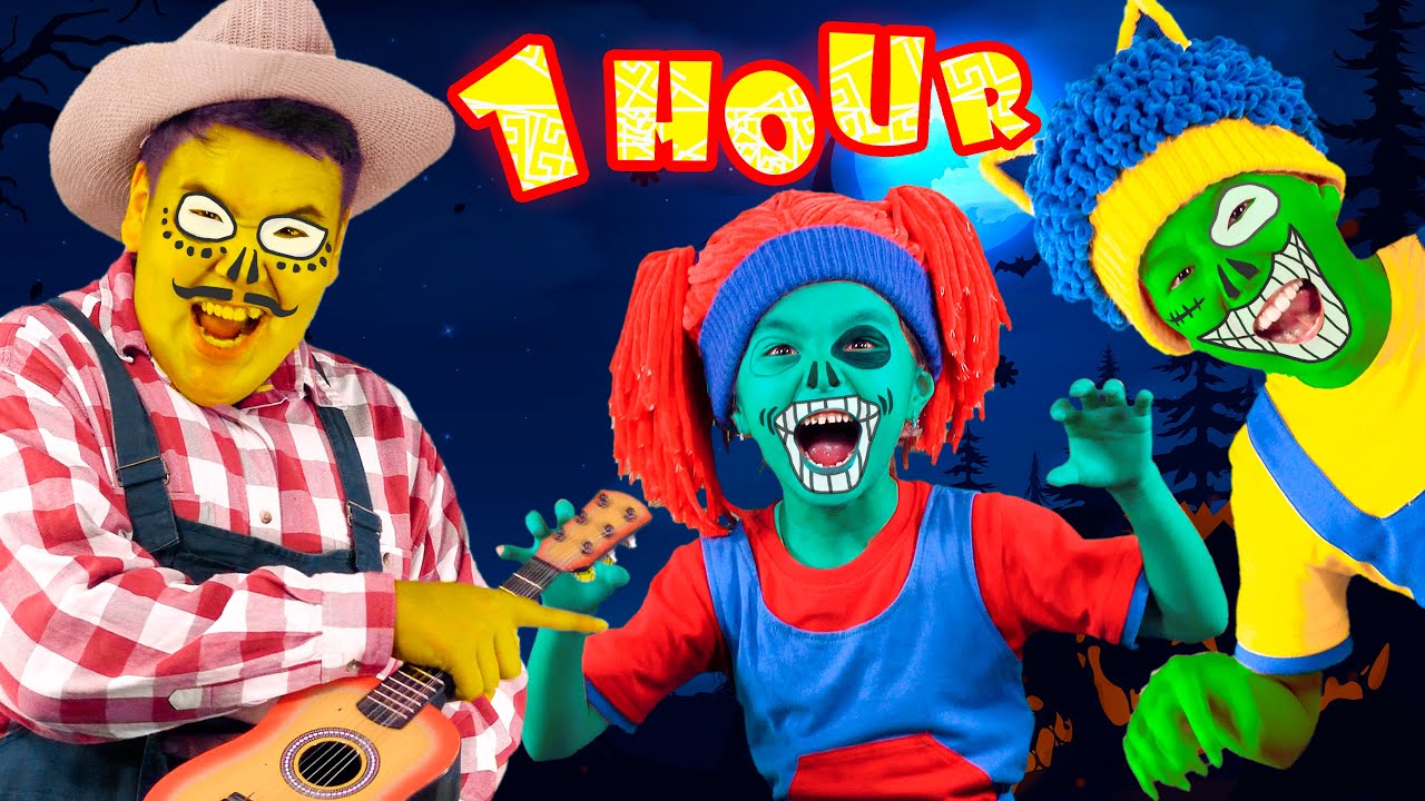 Four Little Zombies | Nursery Rhymes & Kids Songs | Swekind