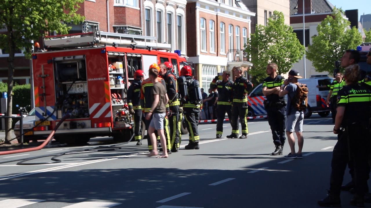 Forse rookontwikkeling bij brand in Stad