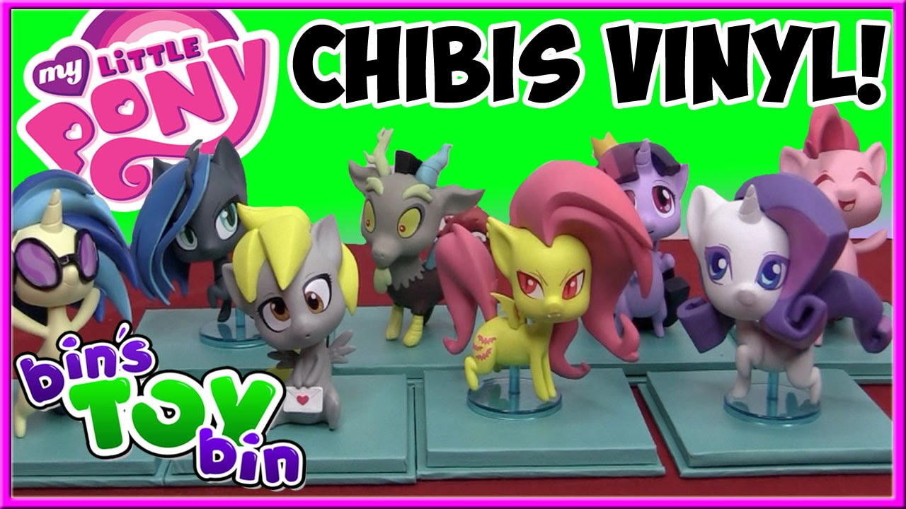 My Little Pony FULL SET Chibis Vinyl Figures! CUTENESS OVERLOAD!! Unboxing & Review by Bin's Toy Bin