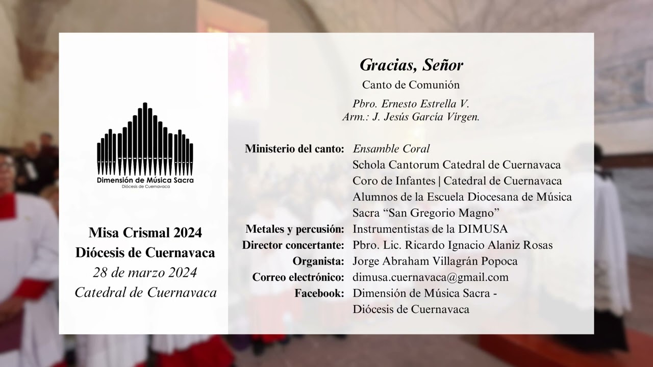 Gracias señor (Comunión) - Pbro. Ernesto Estrella V.