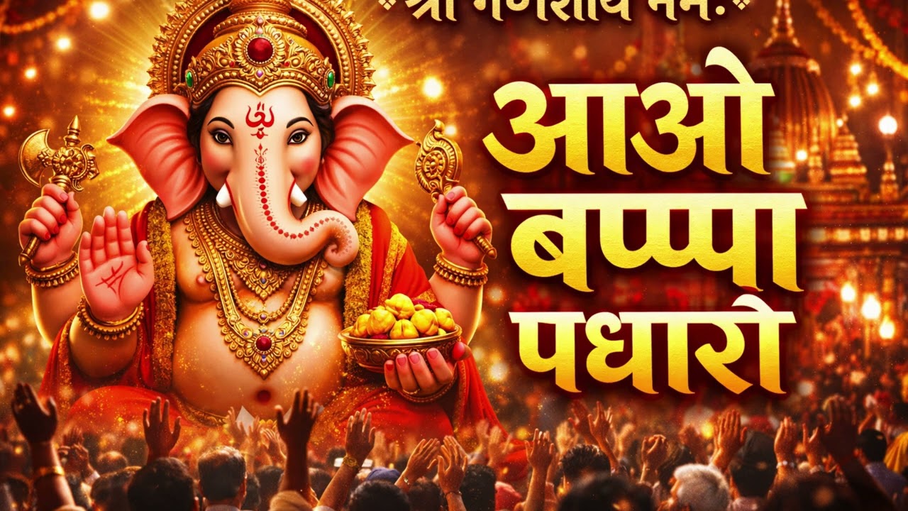 AAO BAPPA PADHARO 🙏 | Ganesh Bhajan | Ganpati Bappa Morya | New Ganesh Song 2026