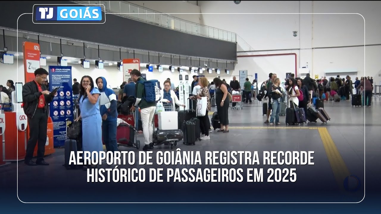AEROPORTO DE GOIÂNIA REGISTRA RECORDE DE MAIS DE 3,8 MILHÕES DE PASSAGEIROS EM 2025