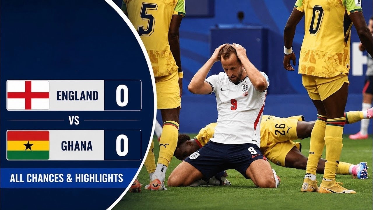 England vs Ghana 0-0 |  Highlights | FIFA World Cup 2026 | England Miss Big Chances! 🇬🇧🇬🇭