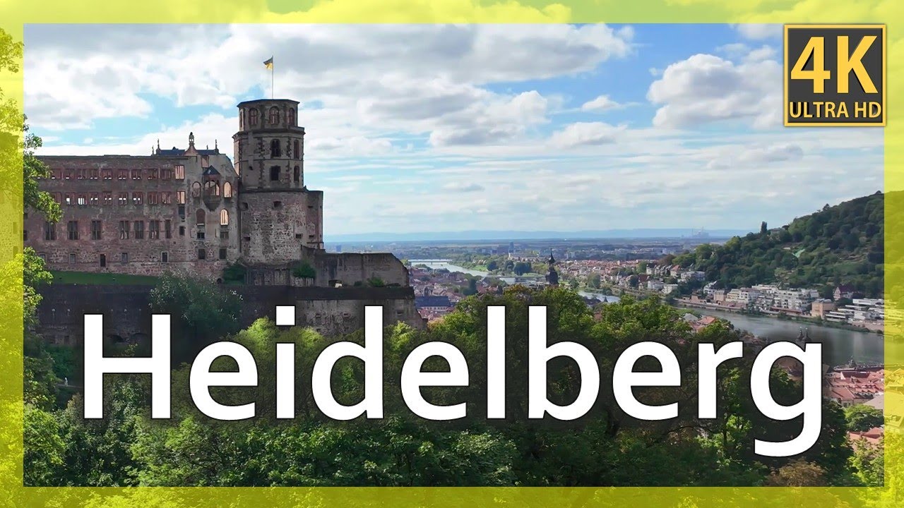 Heidelberg old town walk and castle backyard