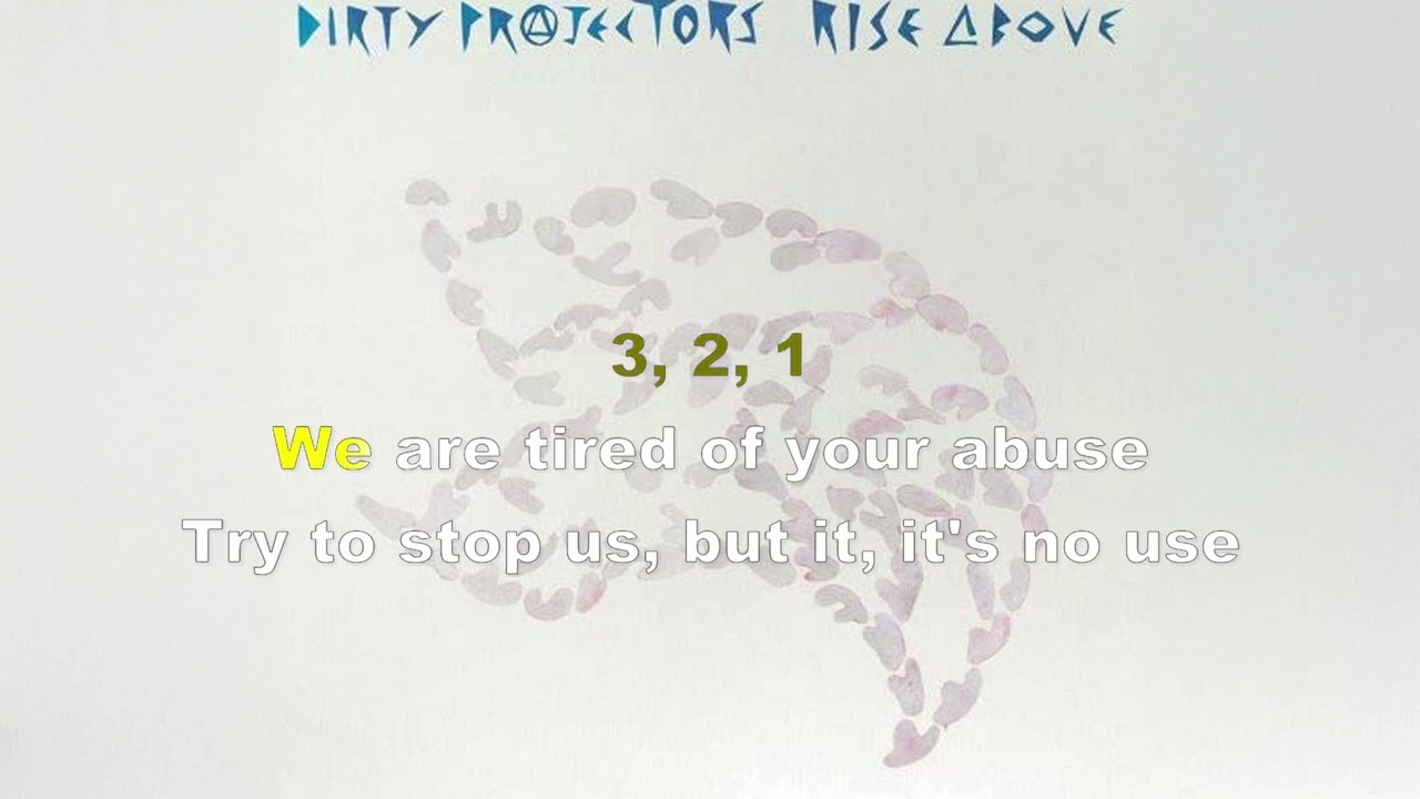 Dirty Projectors - Rise Above - Karaoke - with original harmonies