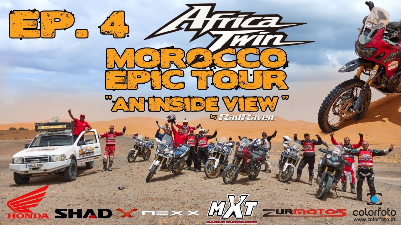 Africa Twin Morocco Epic Tour; and inside view Ep 4 Merzouga - Erfoud Sand Riding in the Dunes