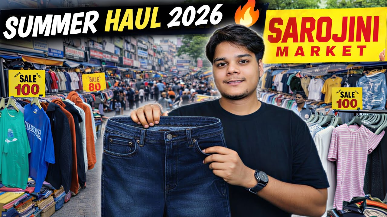 MEN'S SUMMER COLLECTION 2026🤯 | sarojini nagar market delhi mens collection | Latest vlog