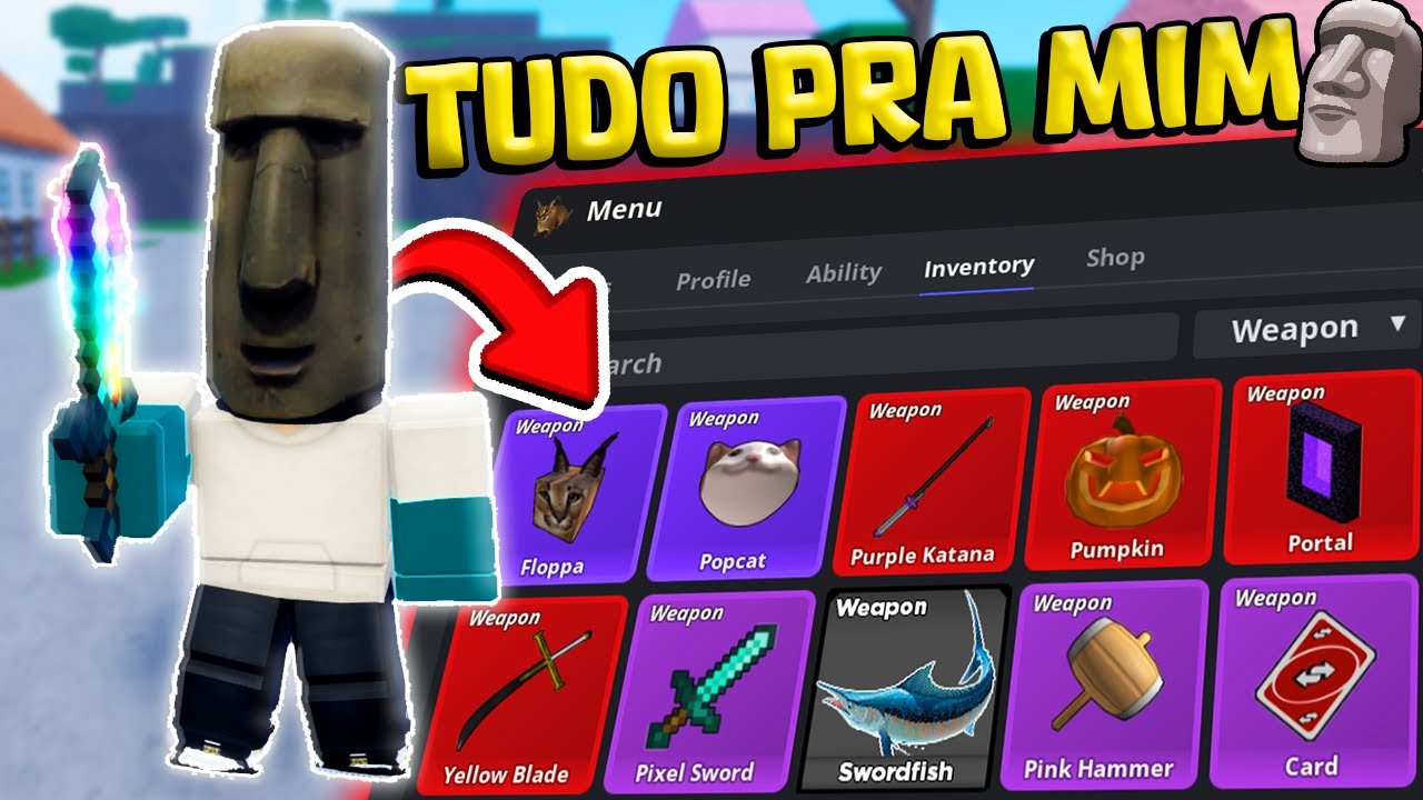 PEGUEI TODAS AS ESPADAS DO MEME SEA !!