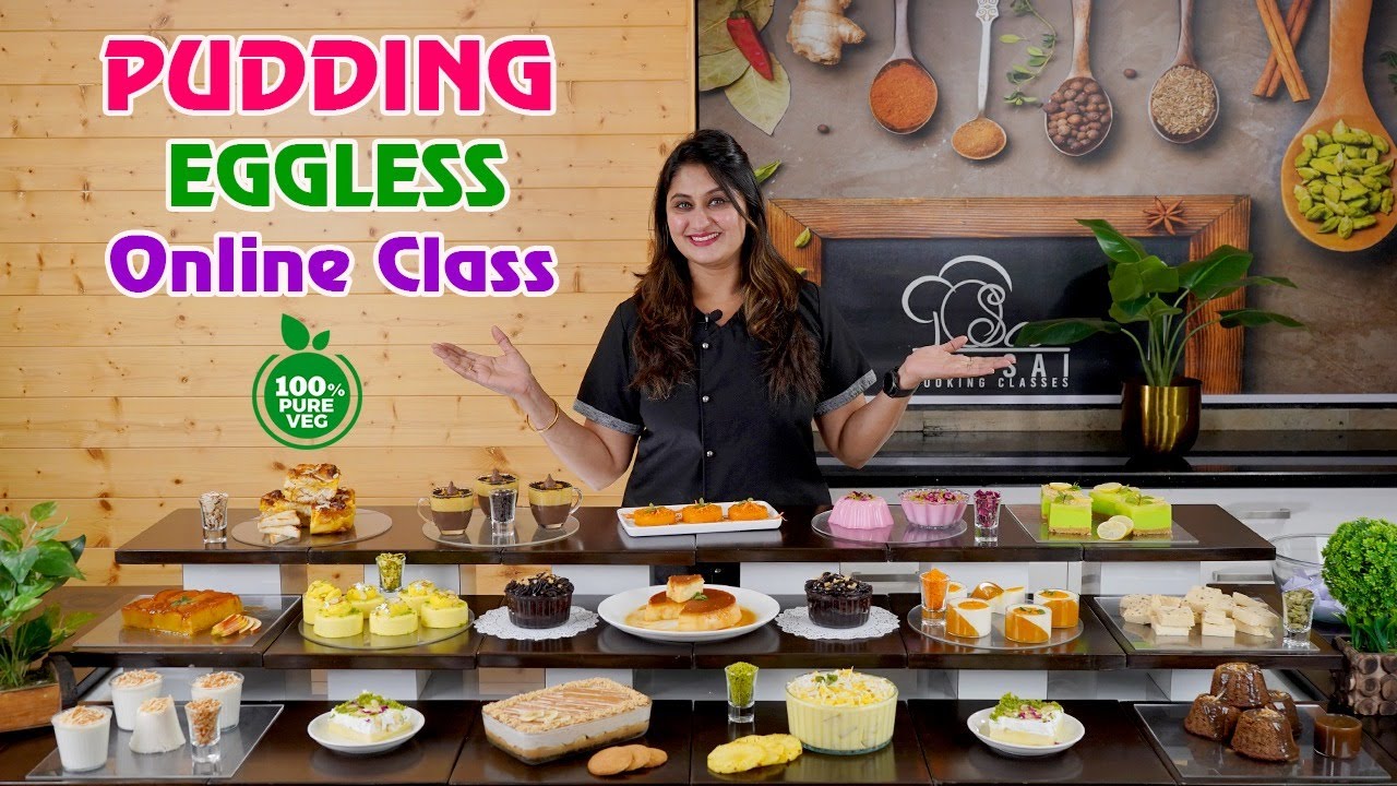 Pudding Eggless Online Cooking class ☎️ +91 8551 8551 04 ☎️ +91 8551 8551 07 By Om Sai Cooking Class