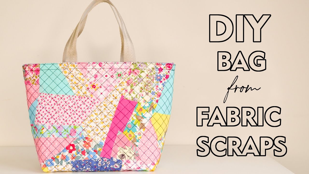 DIY Bag From Fabric Scraps | Scrap Fabric Sewing Projects [Part 10] | Thuy's Scrafts