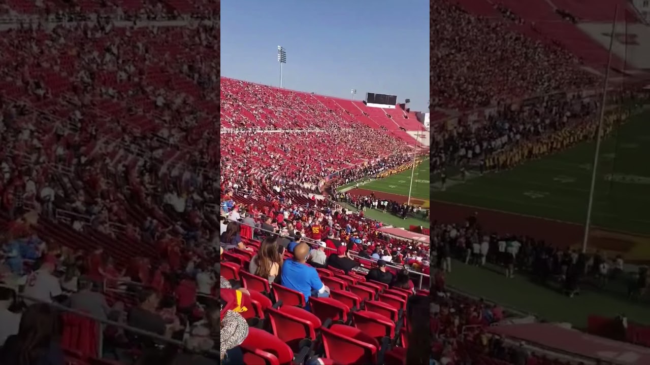 Embarrassing Crowd for USC vs UCLA at Los Angeles Memorial Coliseum.