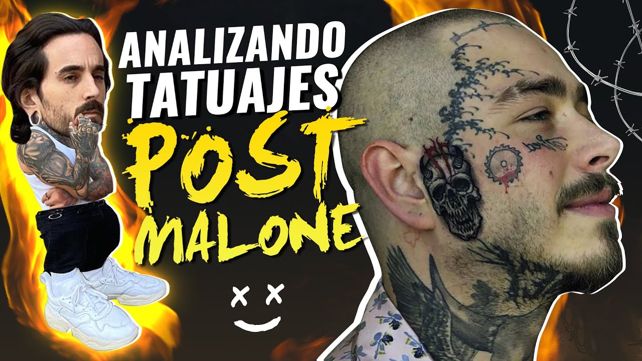 POST MALONE se DESTROZA la CARA 💉 Análisis de sus TATUAJES