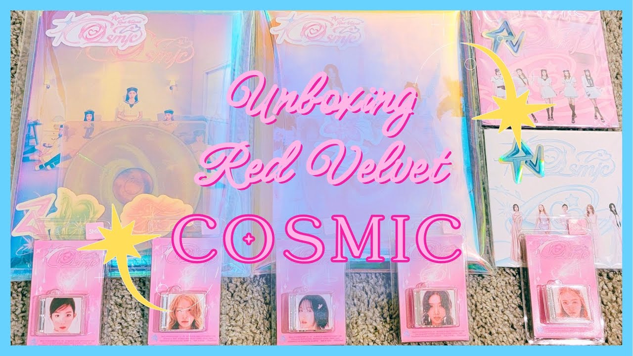 Unboxing Red Velvet (레드벨벳) COSMIC [Photobook, Poster, SMini Versions]