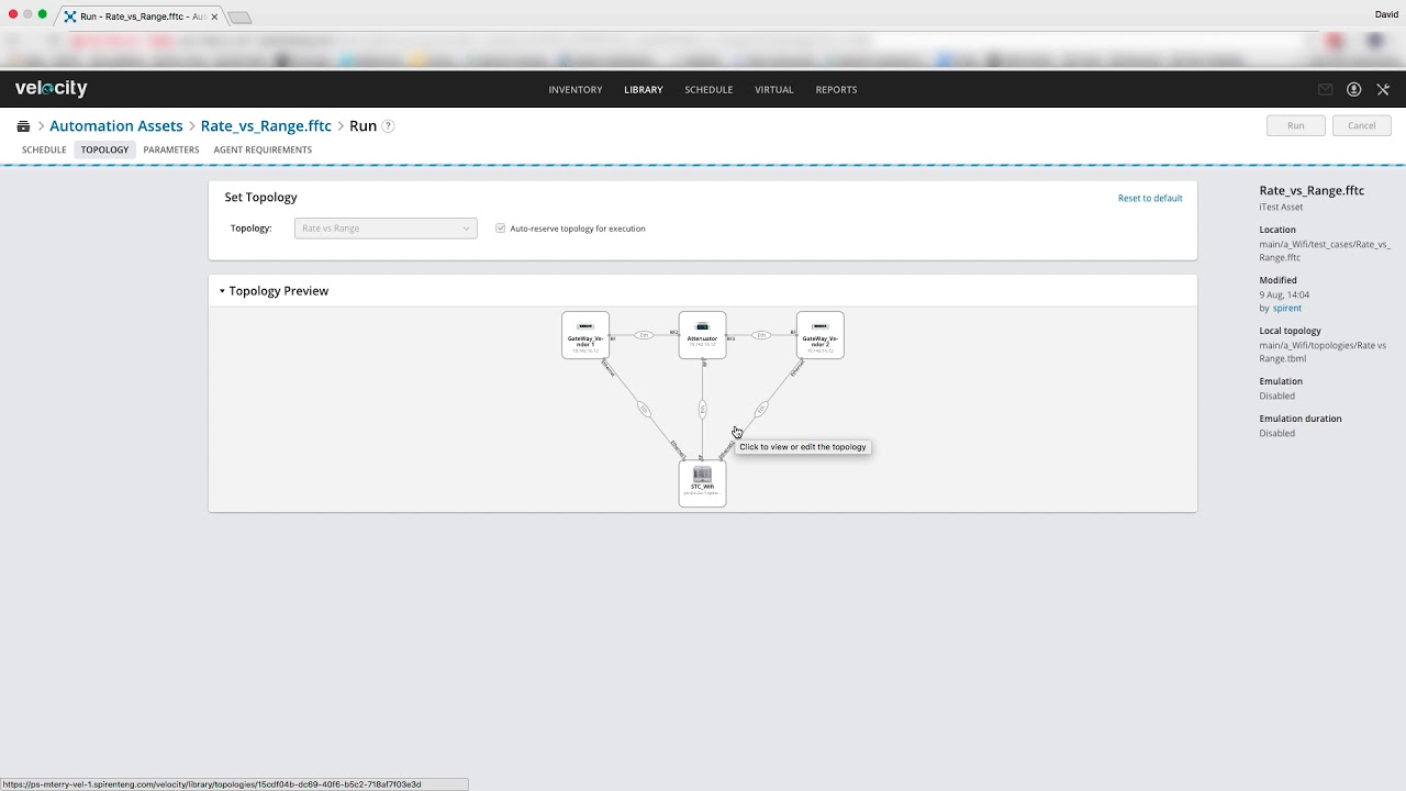 Spirent Automation testing for WiFi Gateway Performance