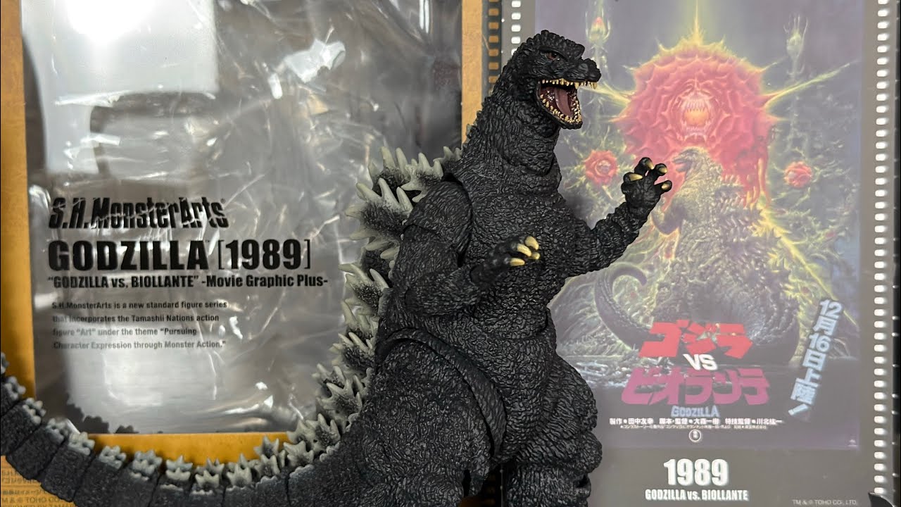 S.H. MonsterArts Godzilla (1989) From “Godzilla vs. Biollante” -Movie Graphic Plus- Toy Review