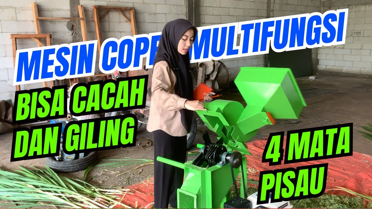 BISA CACAH DAN GILING !!! Mesin Cacah Multifungsi TERBAIK Seri CM2000 #mesincoper  