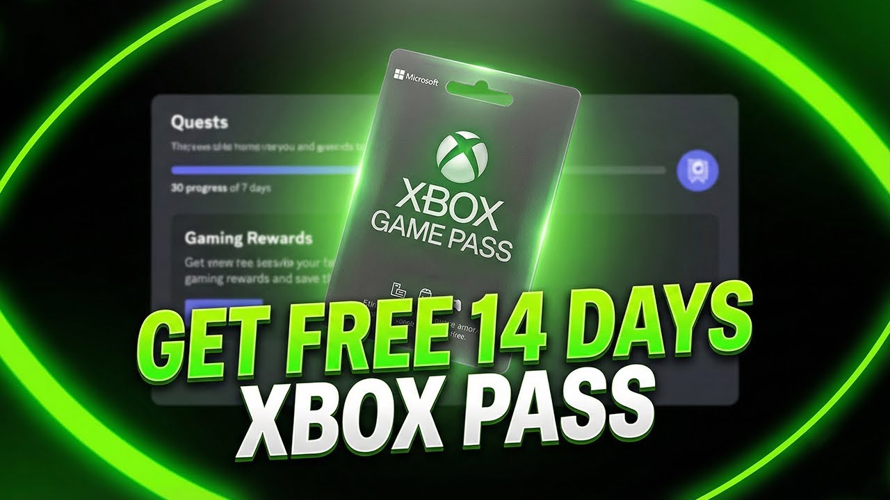 Получите бесплатно 14 дней Xbox Game Pass Premium через Discord Quest | Предложение ограничено по...