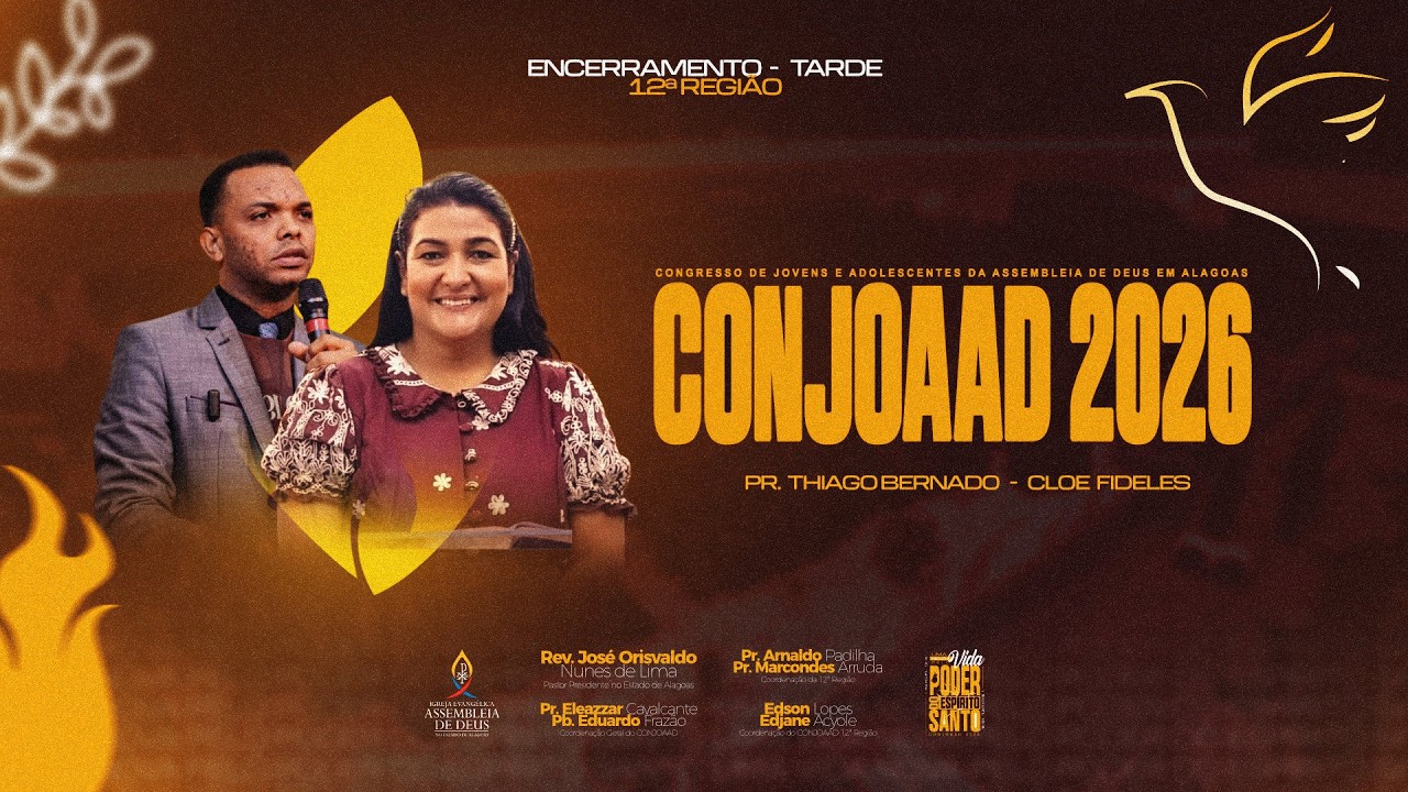 CONJOAAD 2026 | AO VIVO E COM IMAGENS | 12ª REGIÃO - ÚLTIMO DIA | TARDE