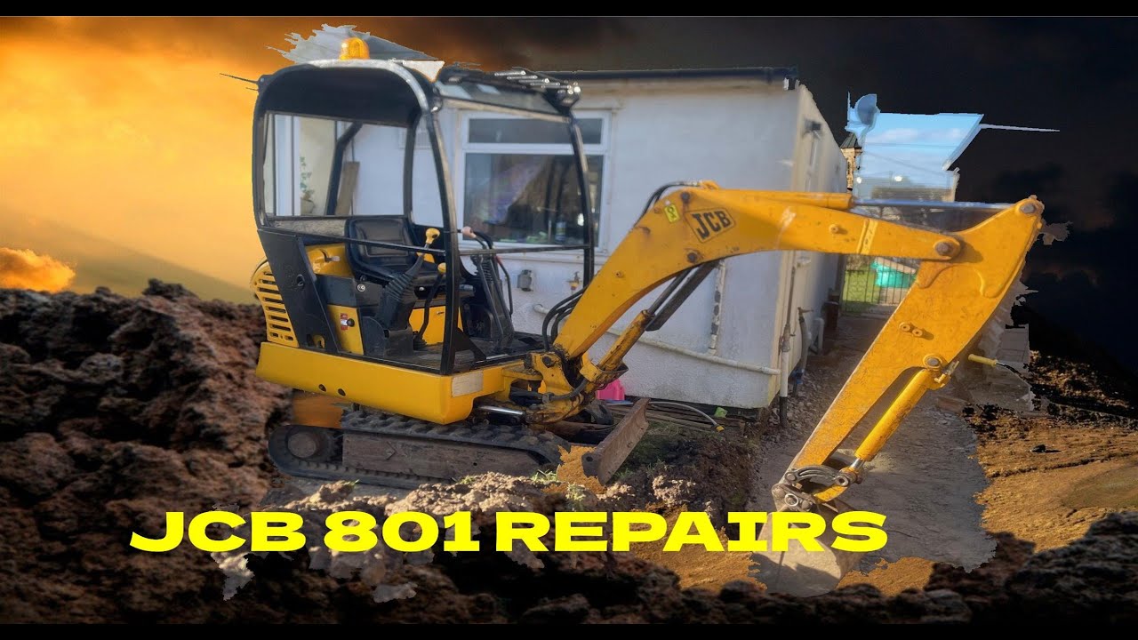 JCB 801 Mini Digger Ram seal repair, Seat replacement, bushes, bucket links and lights.