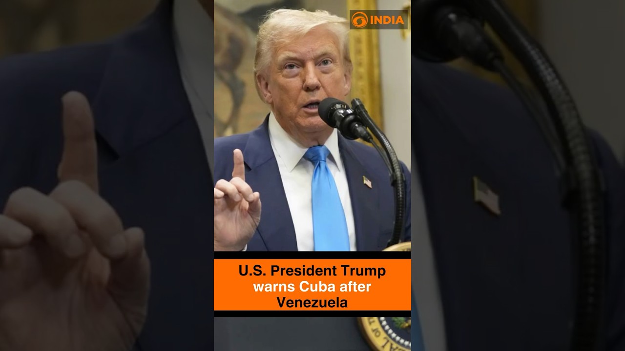 U.S. President Trump warns Cuba after Venezuela
