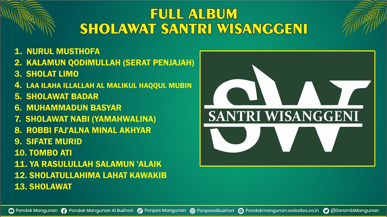TERBARU...!! FULL ALBUM SHOLAWAT HADROH SANTRI WISANGGENI