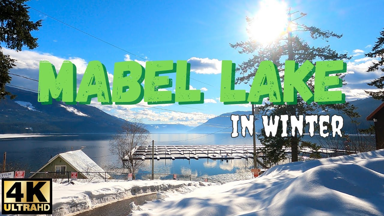 Mabel Lake in the winter.
