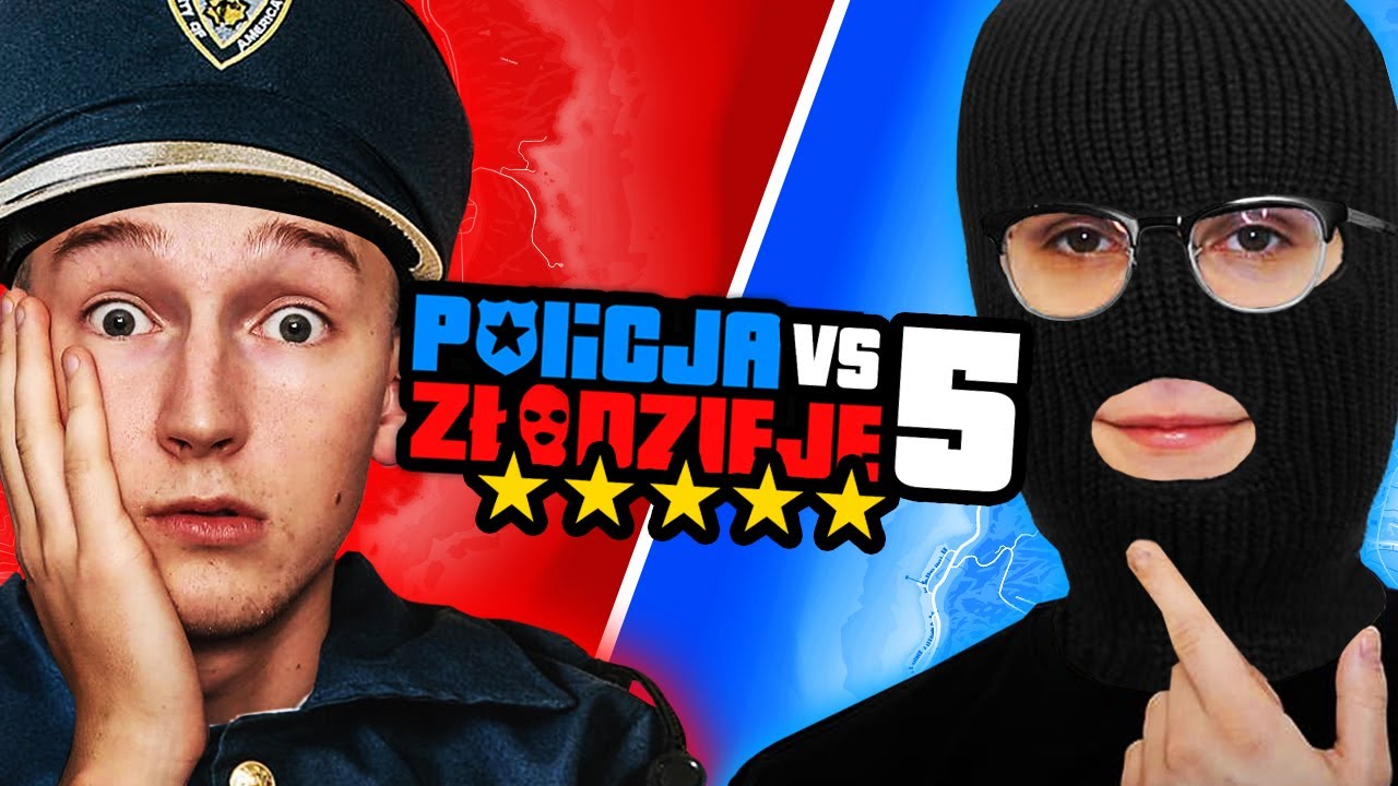 GTA V - POLICJA vs ZŁODZIEJE 5! #1 👮