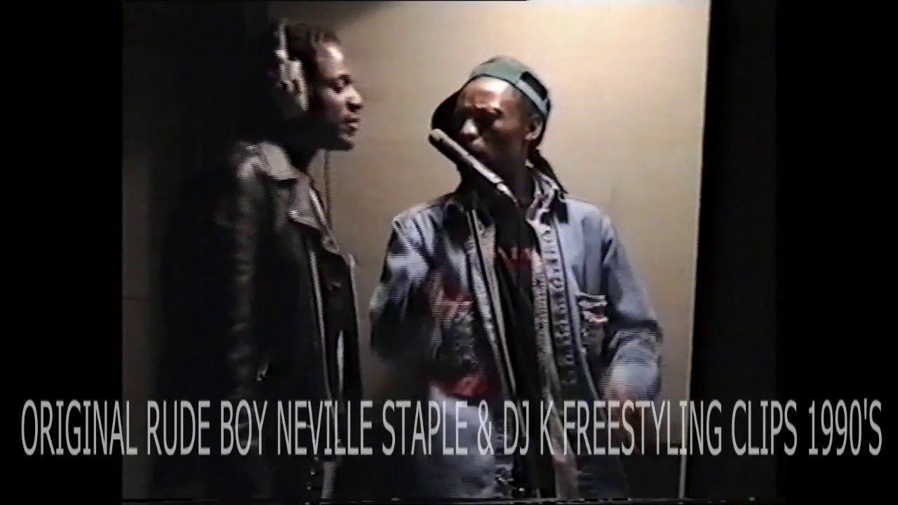 RARE NEVILLE STAPLE & DJ K 1990'S FREESTYLING FOOTAGE