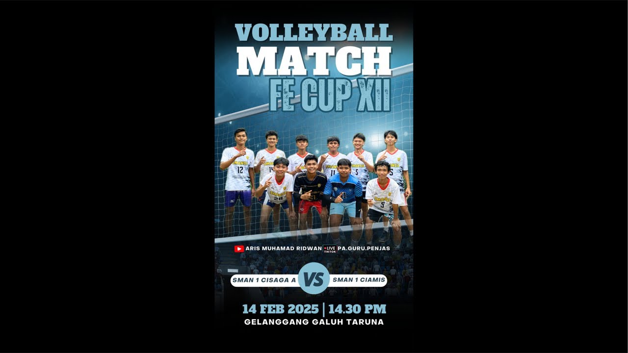 [VOLI PUTRA] SMAN 1 CIAMIS VS SMAN 1 CISAGA A | FE CUP XII GGT CIAMIS 2025