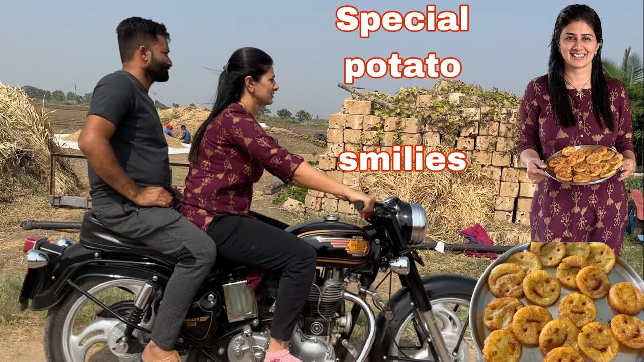 Special bullet ride with ramde and potato smiles for om