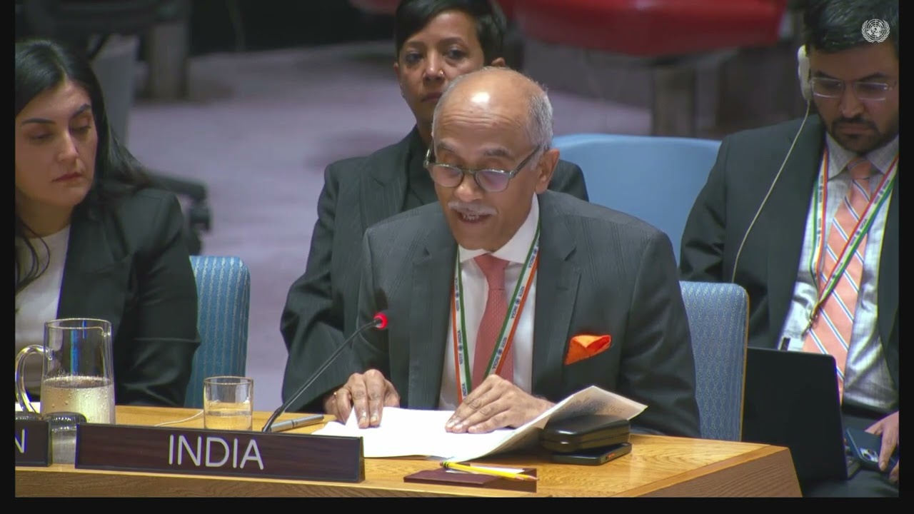 At UNSC, Indian ambassador to UN Amb Harish P highlights India's support to Afghanistan