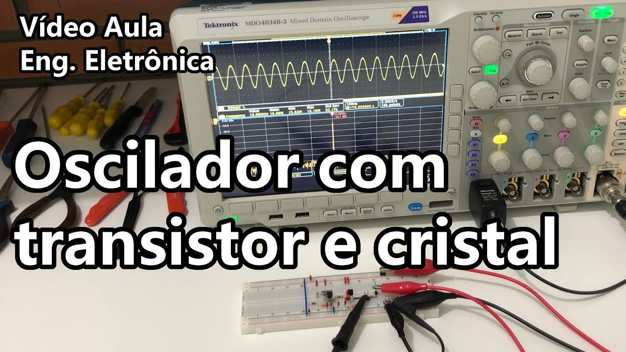 OSCILADOR TRANSISTORIZADO COM CRISTAL (FÁCIL!) | Vídeo Aula #323