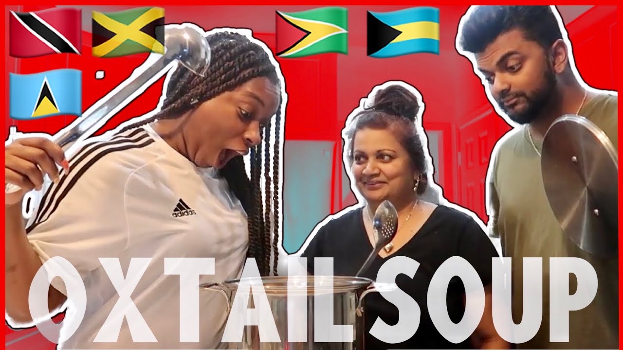 CARIBBEAN OXTAIL SOUP RECIPE | COOKING WITH MY MOTHER IN LAW !!!