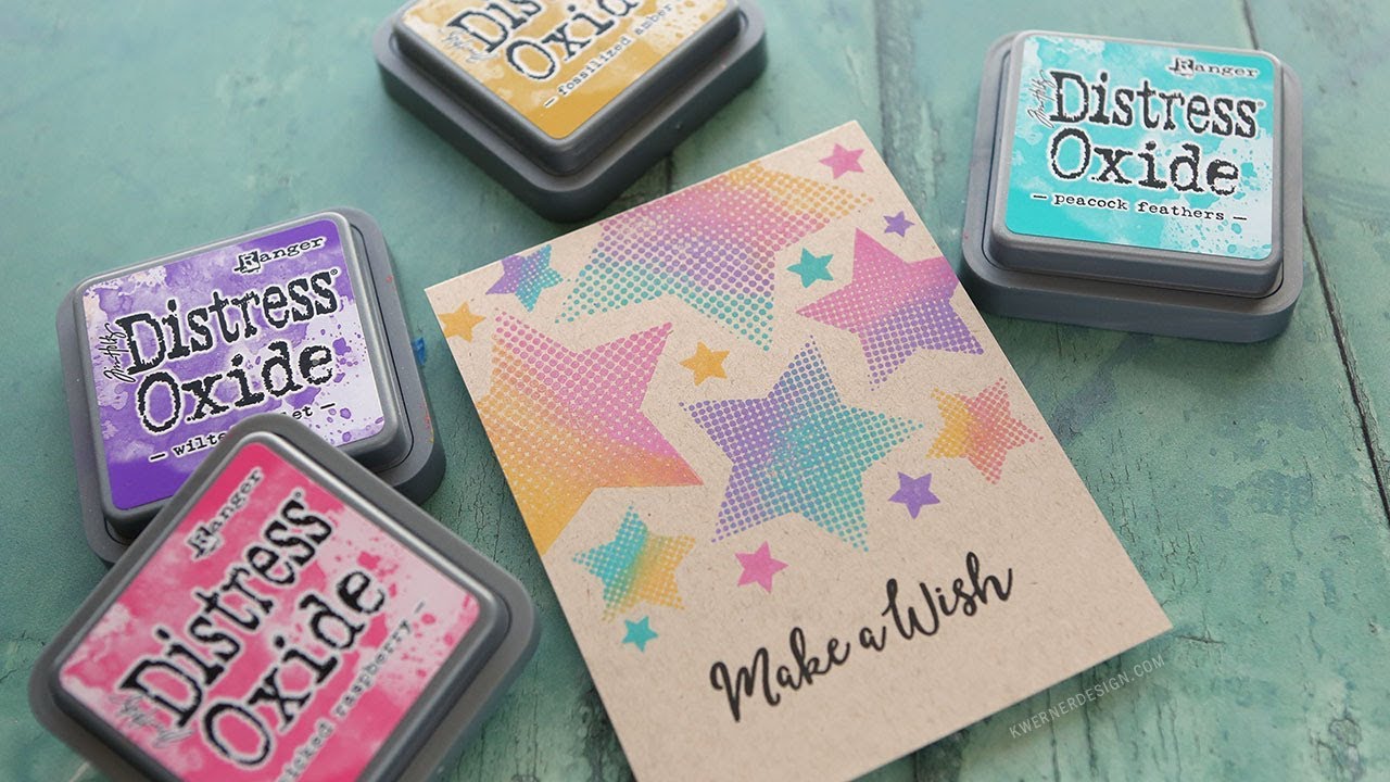 Simple Multicolor Stamping with Distress Oxide Inks