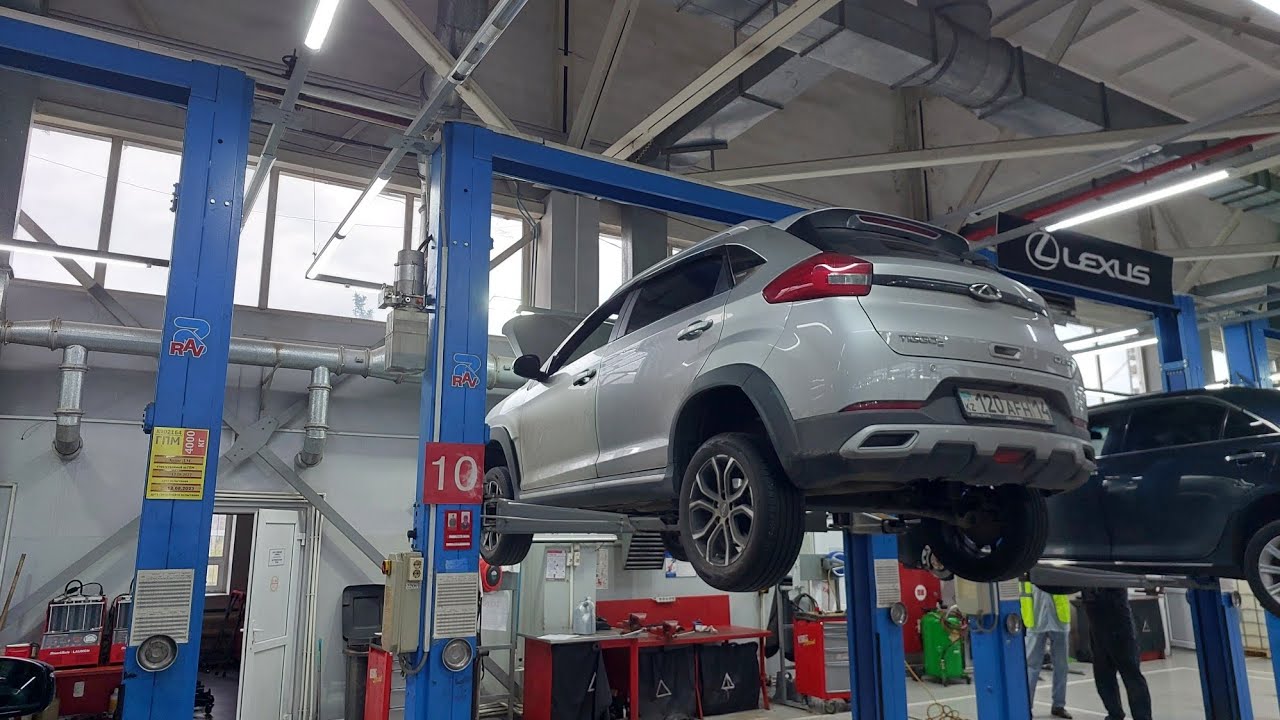 Chery tiggo 2pro. Черри тиго 2про.  20 000км , Второе ТО,поиск коррозии днища .