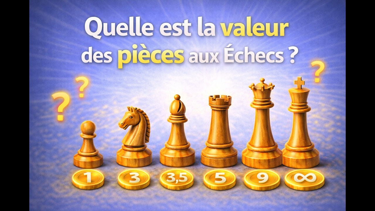 Quelle est la valeur des pièces aux échecs ?