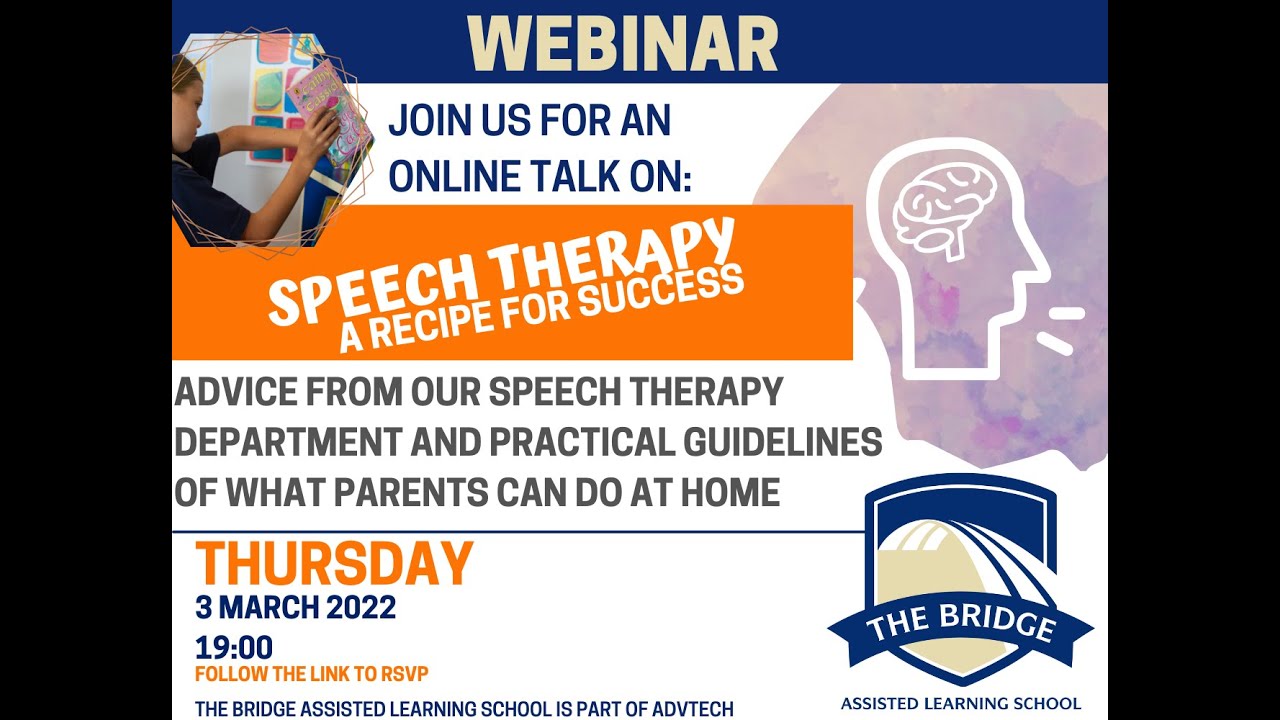 Webinar - Speech Therapy at The Bridge