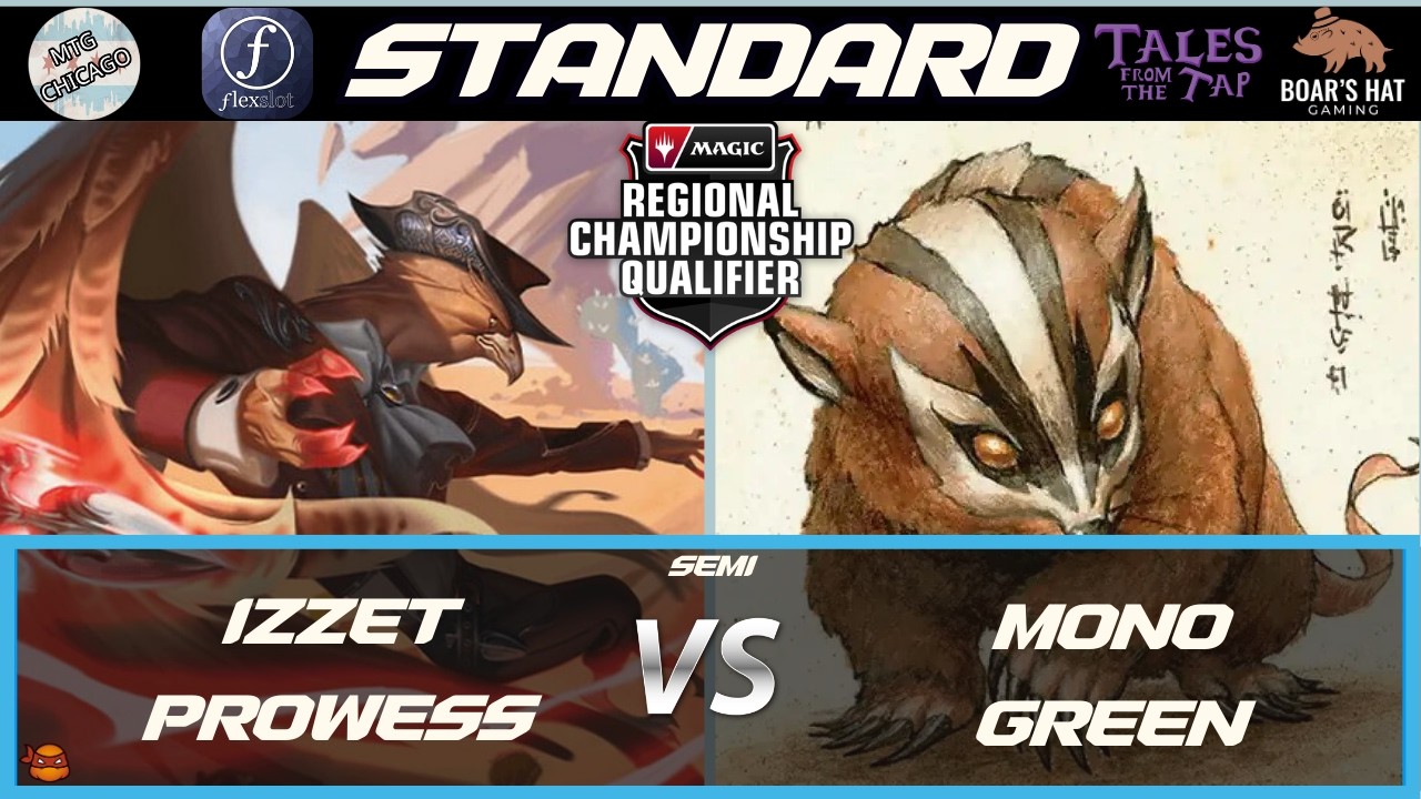 Izzet Prowess VS Mono Green Landfall [RCQ Standard Semis]