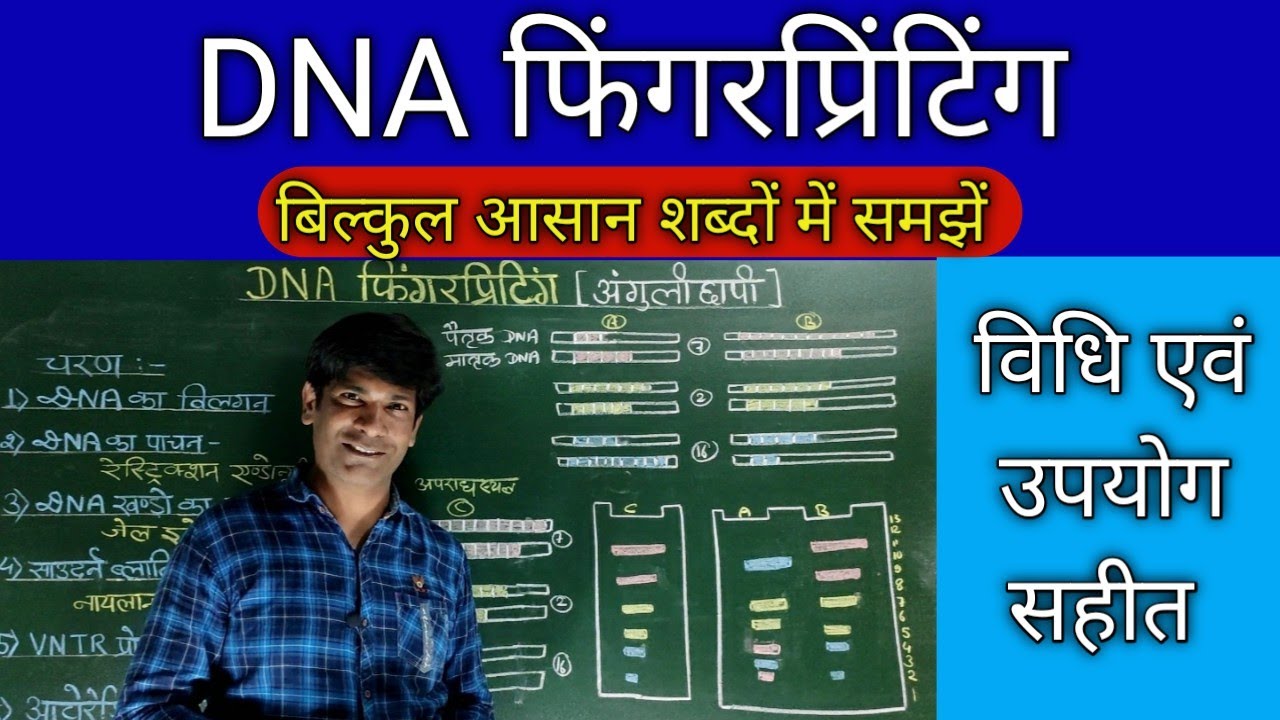 DNA फिंगरप्रिंटिंग (DNA Fingerprinting ) DNA Profiling. अविष्कार।। सिद्धांत (विधि)।। उपयोग।।