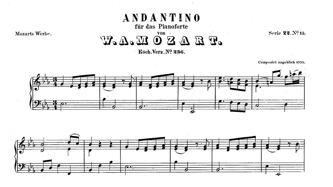 Mozart: Andantino in E flat KV 588a - Artur Balsam, 1959 - MHS 1817