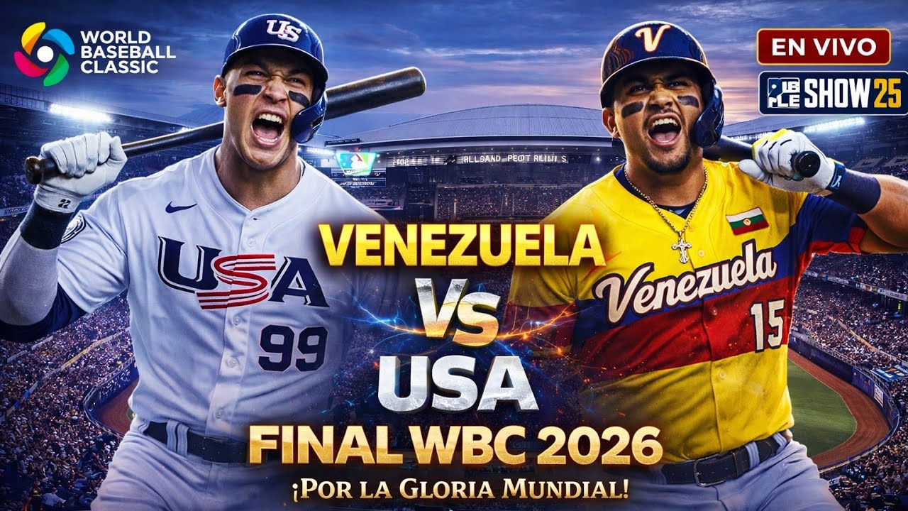 Venezuela vs Estados Unidos 2026 MLB The Show en vivo Simulado