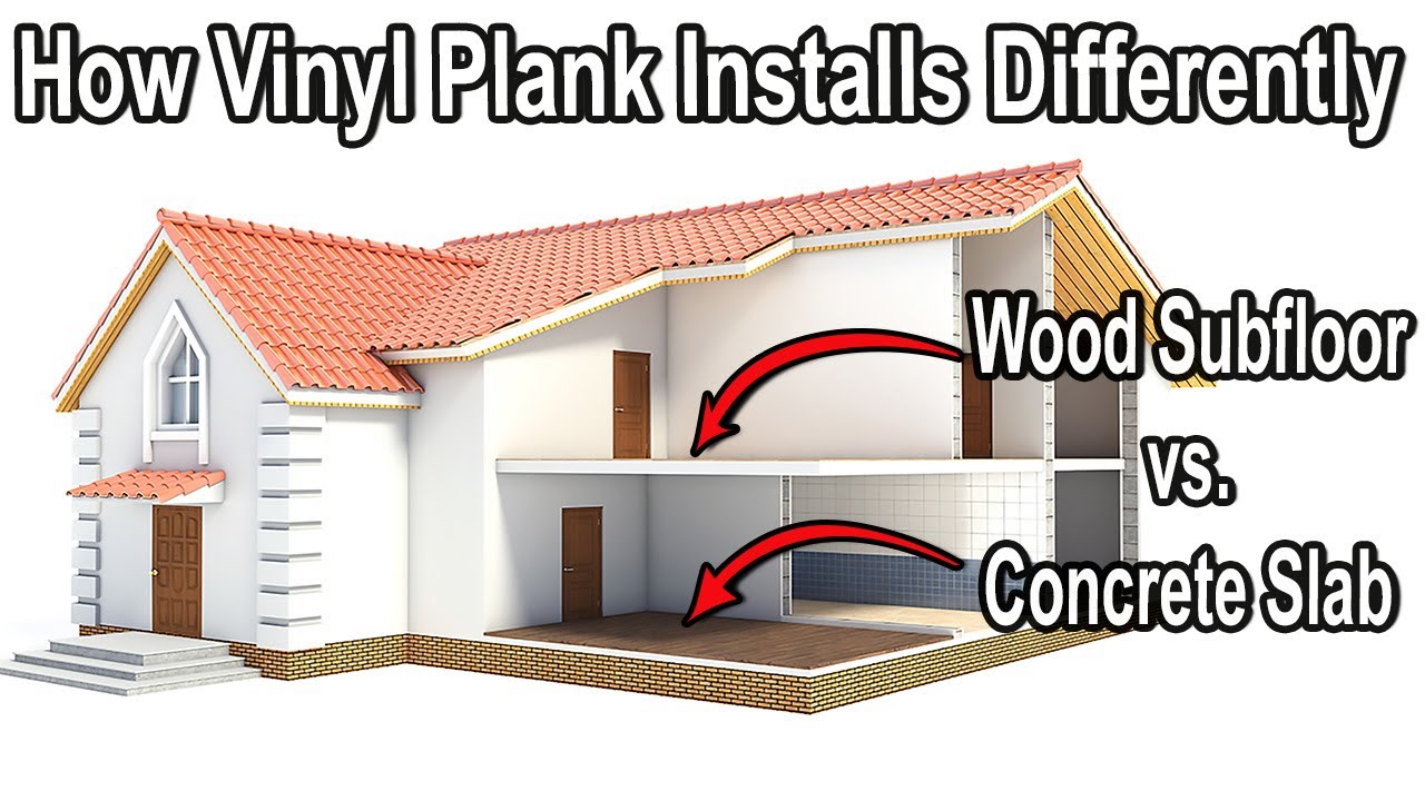 (TIPS) to USE When Installing Plank Over Concrete vs Wood
