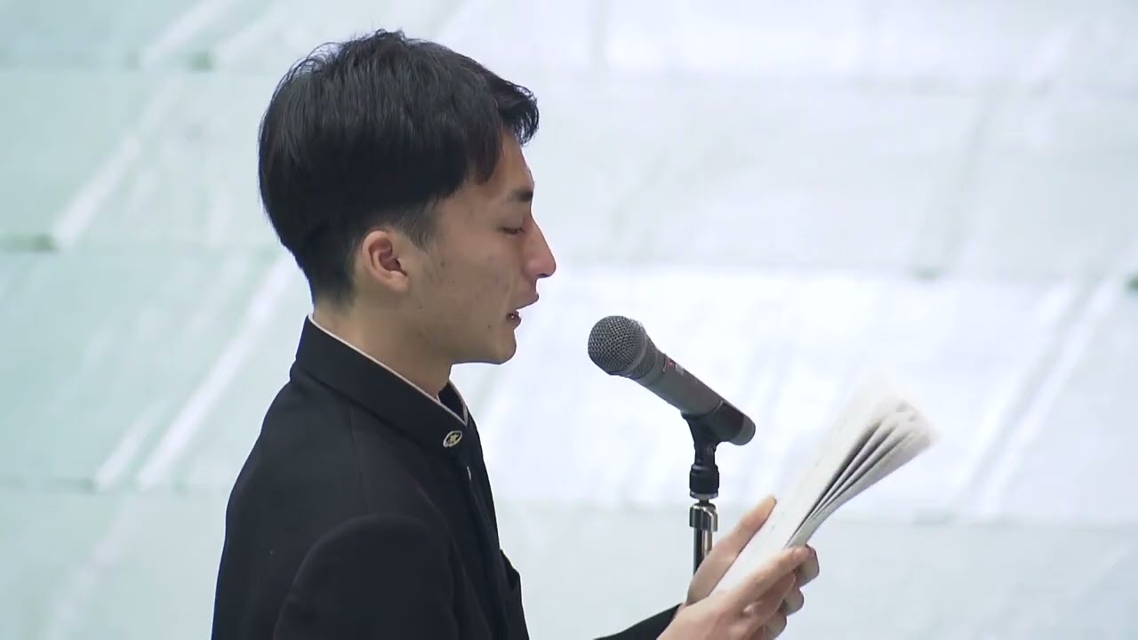 福岡県立高校で卒業式「皆との時間は何よりも幸せ」