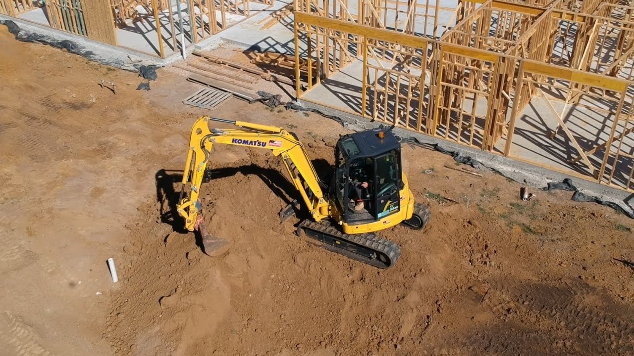 Testing out a Komatsu PC55 MR-5