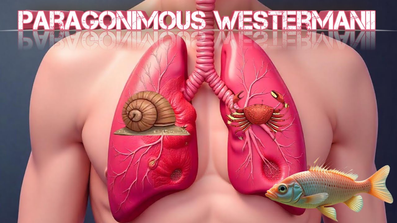 شرح paragonimus westermani (lung flukes)