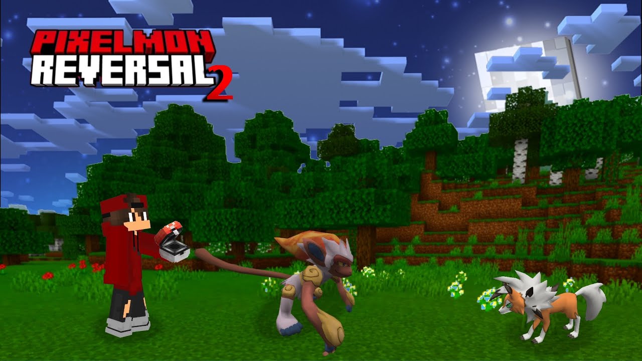 A VOLTA DO PIXELMON REVERSAL, CAPTUREI UM LYCANROC