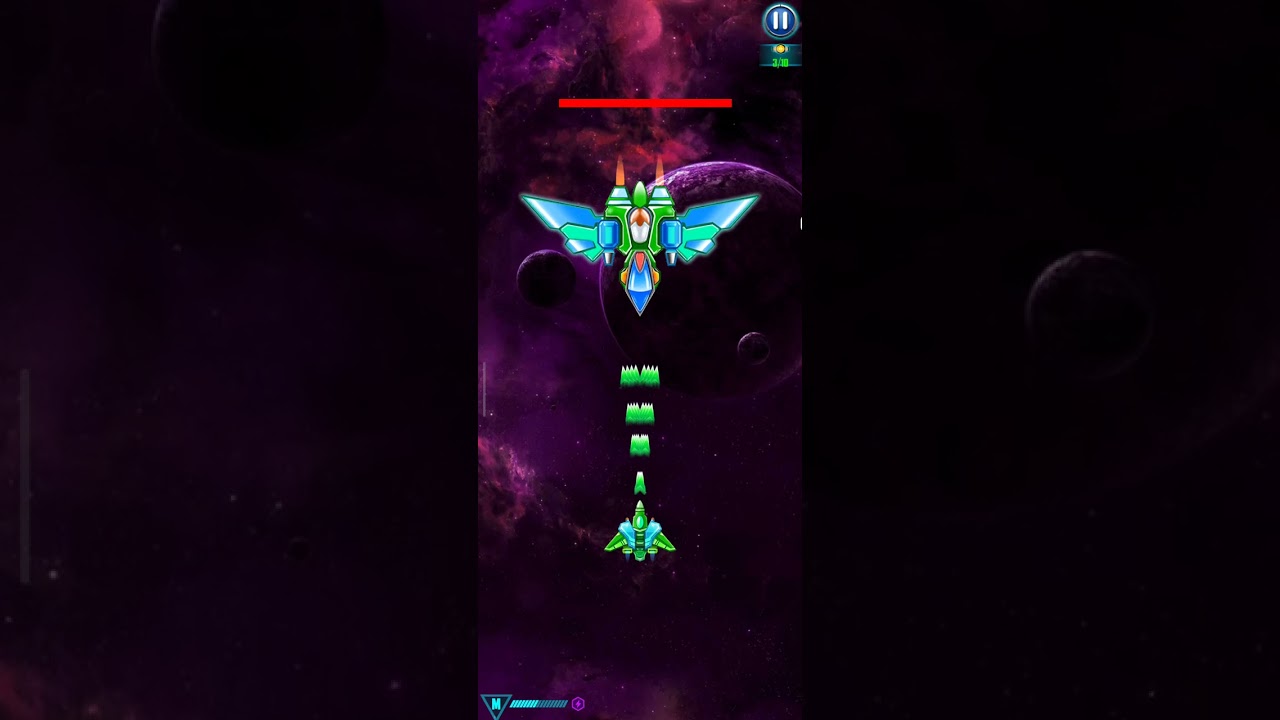Alien Shooter or Galaxy Attack first boss fight medium + easy + hard