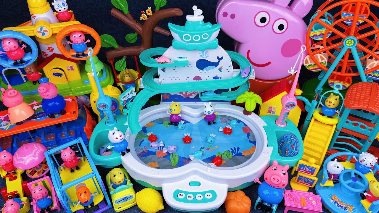 15 Minutes Satisfying with Unboxing Peppa Pig Ferris Wheel & Slide Playground Set ASMR | Review Toys
