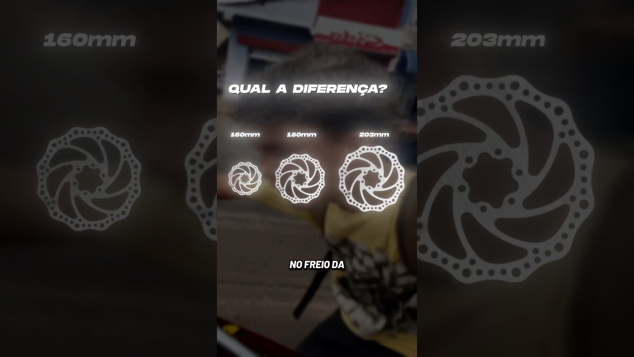 Diferen&ccedil;a entre disco 160,180 e 203 mil&iacute;metros na sua bike! #bike #freio #grau